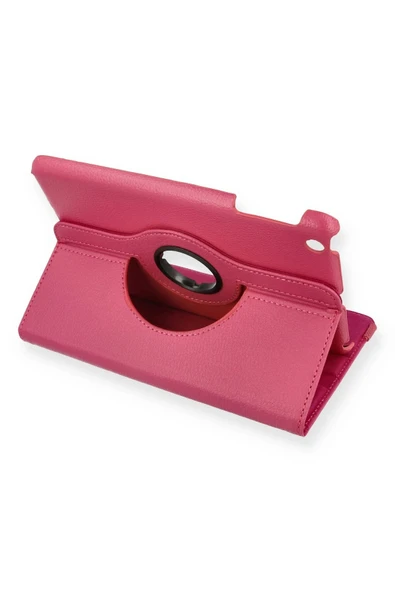 TNR iPad Mini 1 Kılıf 360 Tablet Deri Kılıf - Pembe