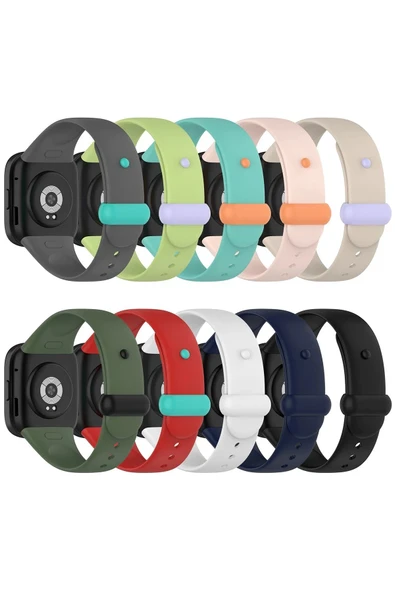 TNR Xiaomi Redmi Watch 3 Origin Silikon Kordon - Koyu Yeşil - 4
