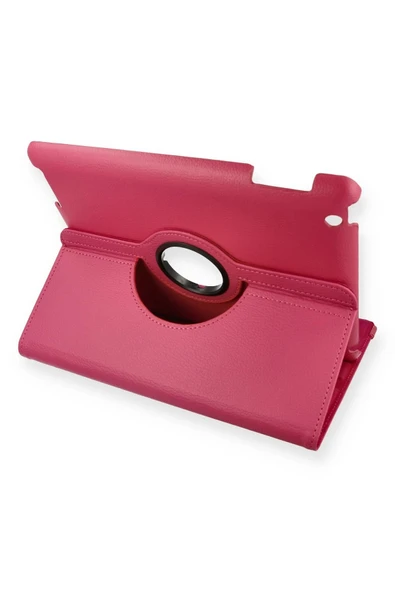 TNR iPad 4 9.7 Kılıf 360 Tablet Deri Kılıf - Pembe - 1