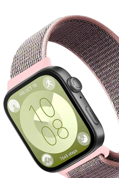 TNR Huawei Fit 4 Hasırlı Cırtcırtlı Kordon - Pembe - 2