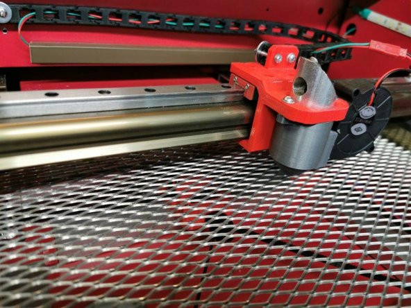 K40 Lazer Mgh12 Demiryolu Hava Assist Güncellemesi İle X Eksenli Değişikliği 1,7 Plastik Aparat - 7