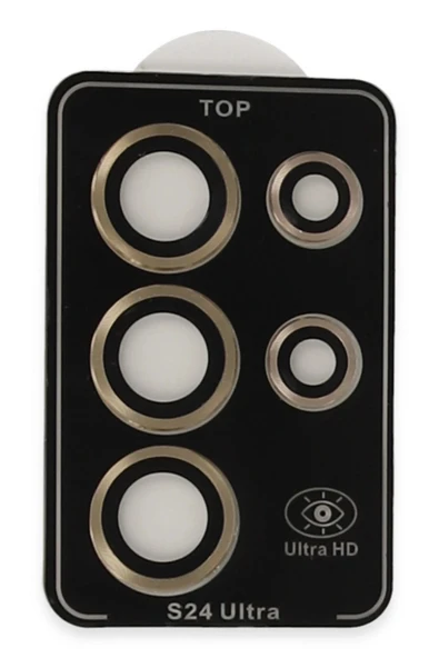 TNR Samsung Galaxy S24 Ultra PVD Metal Kamera Lens - Gold - 2