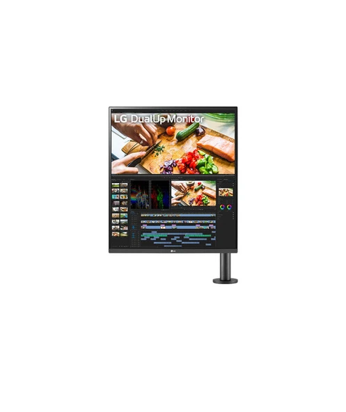 LG 28" 28MQ780 5Ms 60Hz Dual Up QHD 2K Ergo Nano IPS Monitor ürün görseli 1