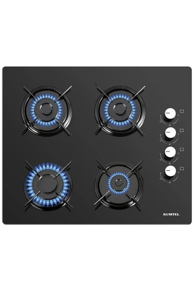 KUMTEL Ko-40 Tshdf Siyah Oval Set Üstü Cam Ocak 8mm - 1