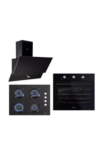 KUMTEL Siyah Ankastre Set - 1