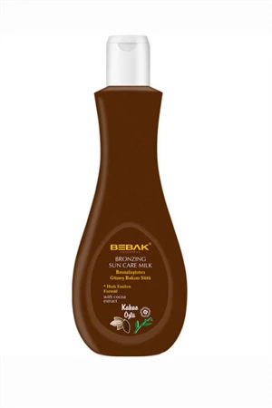 Bebak Kakao Özlü Bronzlaştırıcı Süt – Etkili ve Doğal Bronzluk Sağlayan Vücut Losyonu, 215 ml - Resim 2