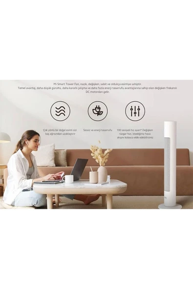 Xiaomi Akıllı Kule Tipi Vantilatör - 2