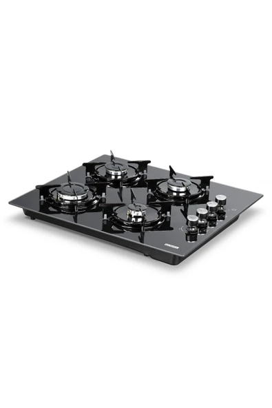 KUMTEL Ko-40 Tshdf Siyah Oval Set Üstü Cam Ocak 8mm - 2