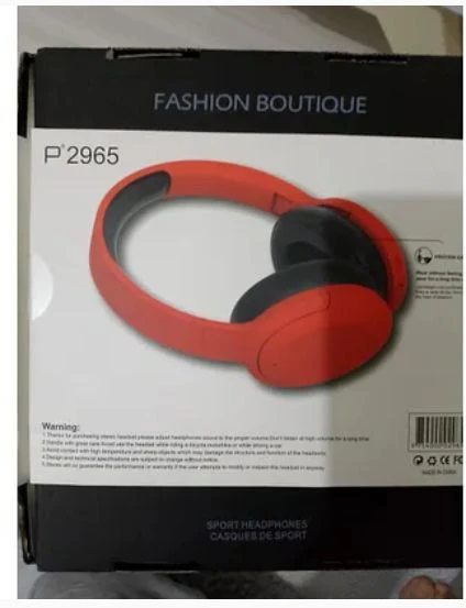 P2965 Kablosuz 5.3 Bluetooth Uyumlu Kablosuz Kulaklık İos Android Uyumlu kırmızı renk - 1