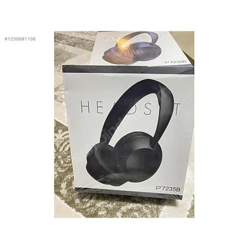 P7235B Siyah Wireless Bluetooth Kulak Üstü Kulaklık ürün görseli 1