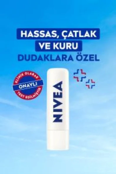 NIVEA Nemlendirici Dudak Bakım Kremi Med Repair 4.8 gr,Hassas,Kuru ve Çatlak Dudaklara Öze - 5