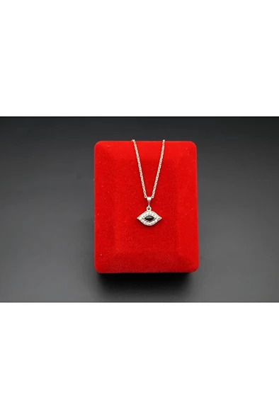 925 ayar gümüş göz model kadın kolye sk00065 ürün görseli 1