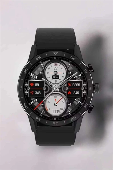 Suya Dayanıklı Dokunmatik Akıllı Saat Bluetooth 5.0, Sesli Asistan ve Sağlık Takibi - Resim 3