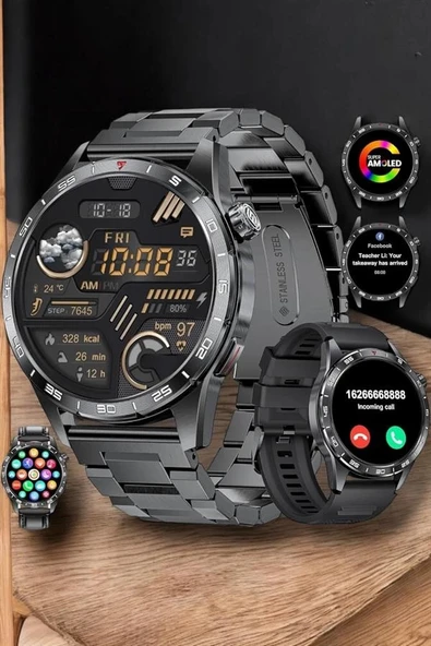 Akıllı Saat Arama Cevaplayan Titreşim Özelliğiyle Bildirim Görebilen - Resim 5