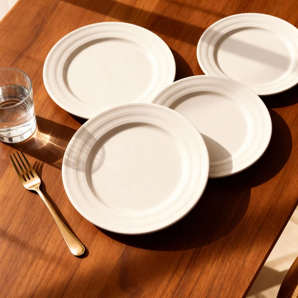 GÜRAL PORSELEN Lizbon 12 Adet 20 Cm Pasta Tabağı - Resim 2