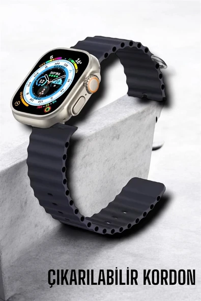 Bluetooth Bağlantılı Nabız, Kan Basıncı, Oksijen Ölçer Akıllı Saat - Resim 4