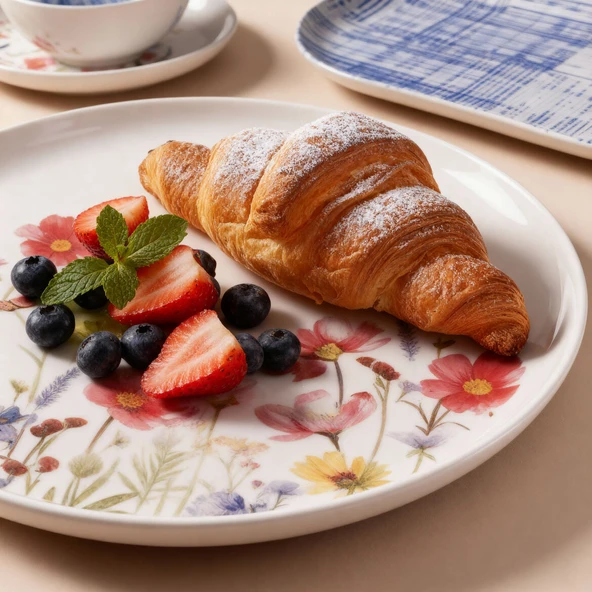 GÜRAL PORSELEN Bilbao Life 27 parça 6 Kişilik Kahvaltı Takımı 4256 - Resim 4