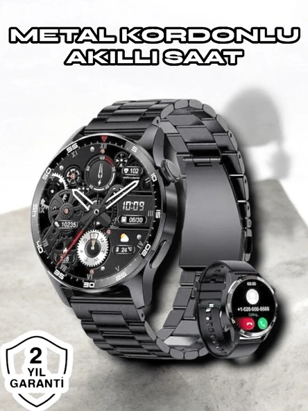 NFC ve Kablosuz Şarjlı Akıllı Saat EKG, Nabız & Spor Modları ile iOS ve Android Uyumlu - Resim 2