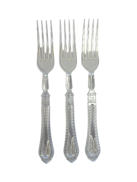 Platinum Şeffaf Renk Çatal Kalın 10 Adetli ürün görseli