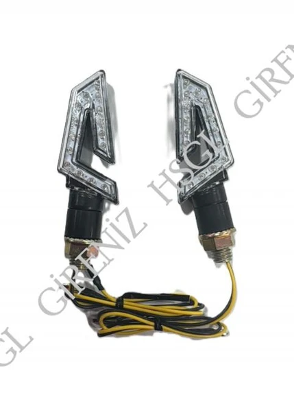 HSGL Motosiklet LED Sinyal Sarı Işık 1013-Y E Belgeli - 5