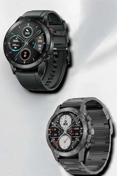 Çift Kordonlu Yüksek Çözünürlüklü Akıllı Saat Uyku İzleyici & Spor Modları ürün görseli 1