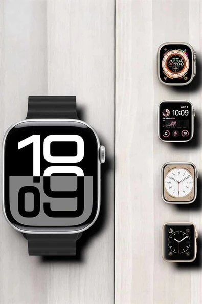 Yeni Nesil Ultra Akıllı Saat Titreşimli, Uyku & Sağlık Takibi, Çift Kordon - Resim 5