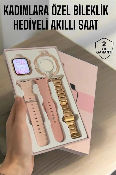 Akıllı Saat Adımsayar, Nabız Takibi ve GPS Destekli Kadınlara Özel - Resim 2