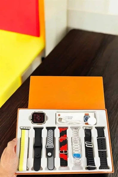 Akıllı Saat 7 Kordonlu Bildirim Görebilen Metal Kordon GPS Özelliği - Resim 4