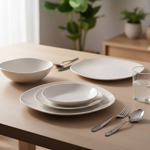 GÜRAL PORSELEN Ütopya  12 Parça 4 Kişilik Yemek Takımı ürün görseli 1