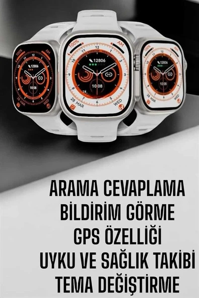 Akıllı Saat Nabız Ölçebilen Yeni Nesil GPS ve Adımsayar Özelliği ürün görseli 1