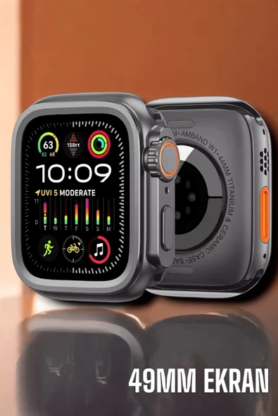 Suya ve Toza Dayanıklı 45 MM Akıllı Saat Bildirim ve Cevapsız Çağrı Görüntüleme - Resim 4