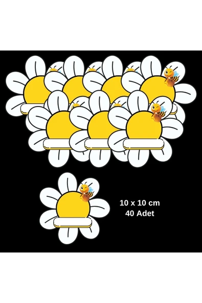 ÖĞRENCİ YAKA VE DOLAP İSİM KARTLARI 02 40'lı Paket ( İğnesiz Pakettir.) - 5