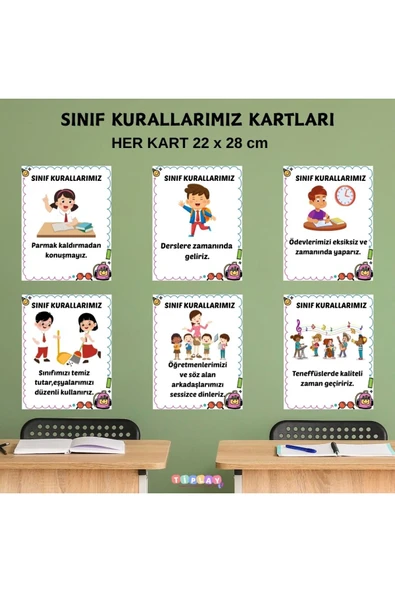 SINIF KURALLARIMIZ KARTLARI - Resim 2