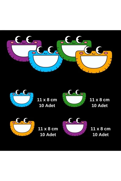 ÖĞRENCİ YAKA VE DOLAP İSİM KARTLARI 40'lı Paket ( İğnesiz Pakettir.) - 4