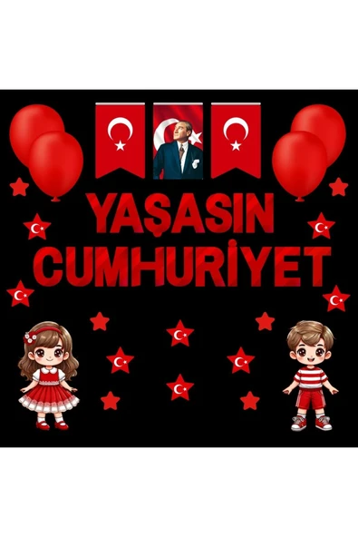 YAŞASIN CUMHURİYET OKUL PANO SÜSÜ 02 - 3