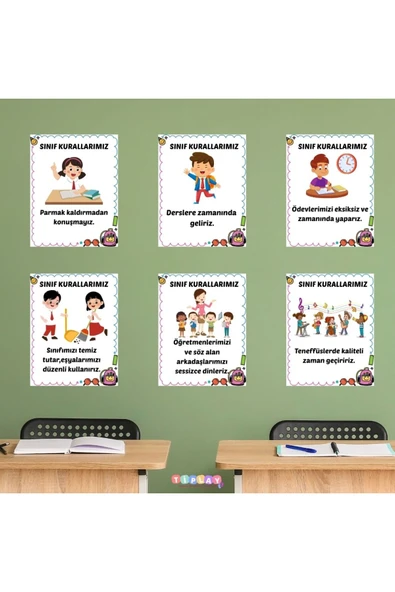 SINIF KURALLARIMIZ KARTLARI ürün görseli