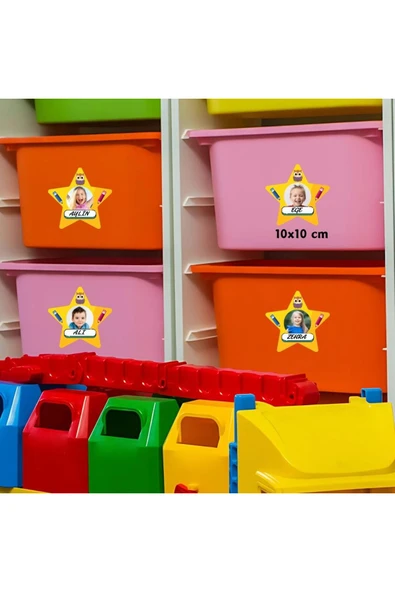 ÖĞRENCİ YAKA VE DOLAP İSİM KARTLARI 01 40'lı Paket ( İğnesiz Pakettir.) - 4