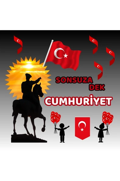 29 EKİM CUMHURİYET BAYRAMI OKUL PANO SÜSÜ