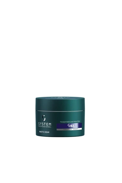 System Professional Men's Hair Non-Hardening Matte Cream Wax 80ml ürün görseli