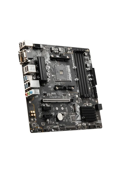 MSI PRO B550M-P GEN3 AM4 DDR4 4400(OC) HDMI VGA DVI-D M.2 USB3.2 mATX Anakart - TESHİR - Resim 3