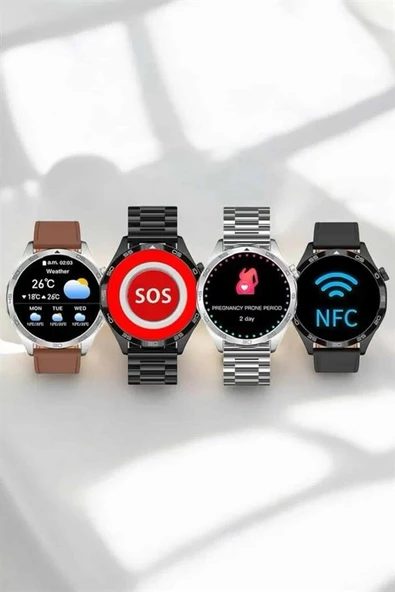 Akıllı Saat Bildirim Görme Sesli Görüşme Çoklu Kordon GPS Takibi - Resim 4