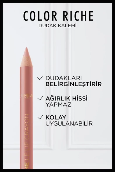 L'Oréal Paris Color Riche Dudak Kalemi - 601 Worth It - 2