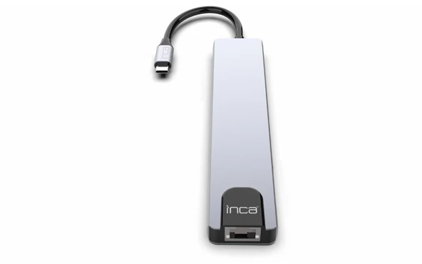 Inca Itpc-7t Type-c Giriş 2xtype-c Çoklayıcı Rj-45 Hdmı 4k 30 Usb 3.0 Çoklayıcı Micro Sd Kart - 5