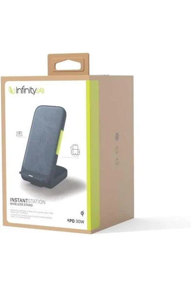 InfinityLab InstantStation Mavi 3in1 Kablosuz Hızlı Şarj Aleti Outlet - 6