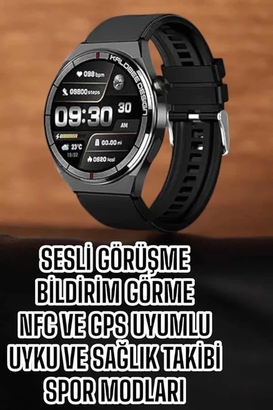 Akıllı Saat Bluetooth Bağlantılı Amoled Ekran Uyku ve Sağlık Takibi ürün görseli 1