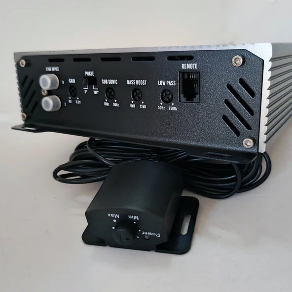 CPR-600.1 Class D Bass Kontrollü Amfi – Yüksek Performanslı Subwoofer Güç Amplifikatörü - 3