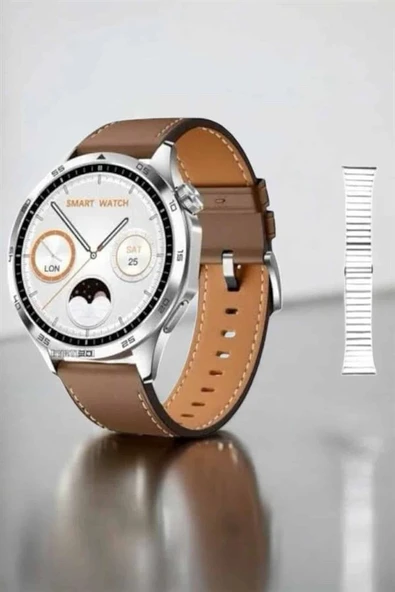 Akıllı Saat Titreşimli Amoled Ekran Uyku ve Sağlık Takibi Sesli Görüşme - Resim 4