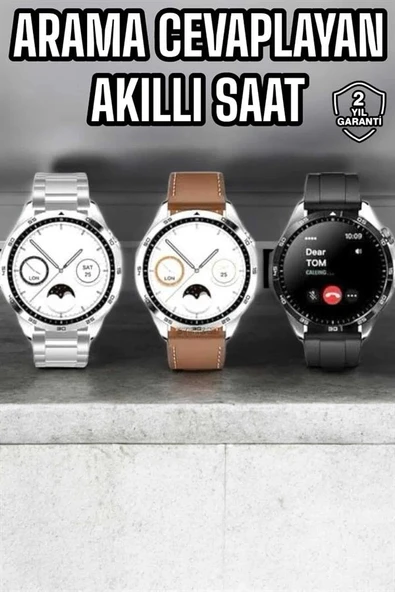 Akıllı Saat Titreşimli Amoled Ekran Uyku ve Sağlık Takibi Sesli Görüşme - Resim 2