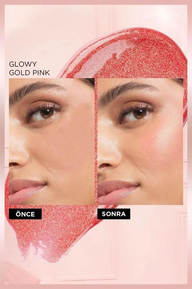 Lumi Blush Glowy Likit Allık Glowy Gold Pink 625 - Resim 3