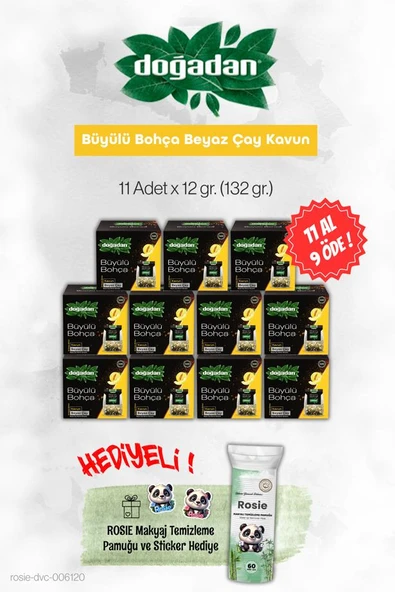 Doğadan Büyülü Bohça Beyaz Çay Kavun 11 AL 9 ÖDE ve Rosie - 1